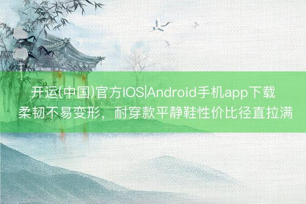 开运(中国)官方IOS|Android手机app下载 柔韧不易变形,耐穿款平静鞋性价比径直拉满