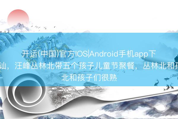 开运(中国)官方IOS|Android手机app下载 豪情褂讪，汪峰丛林北带五个孩子儿童节聚餐，丛林北和孩子们很熟